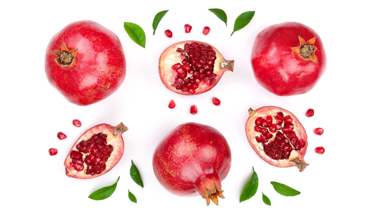 Фрукт гранат вид сверху