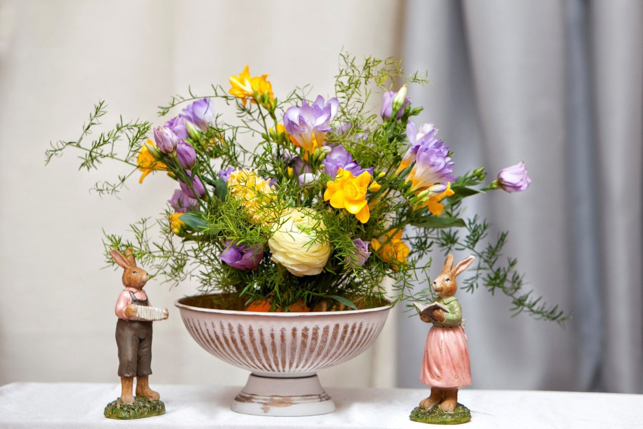 Флористика оформление стола в вегетативном стиле