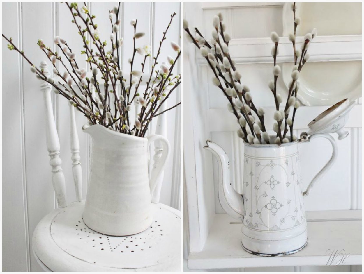 Декор вербных веточек