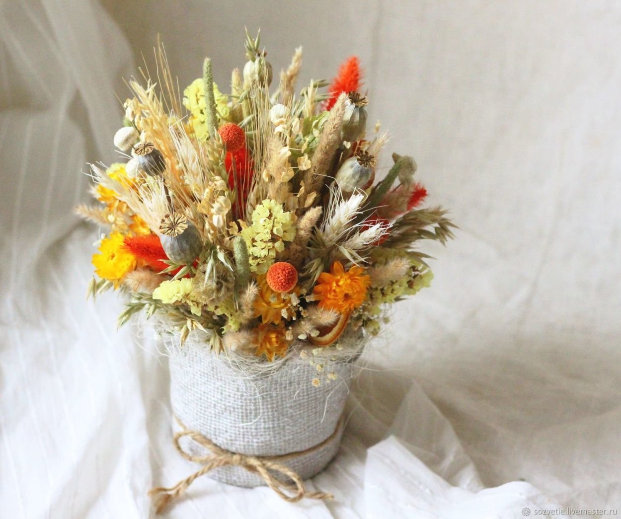 Композиции из сухоцветов