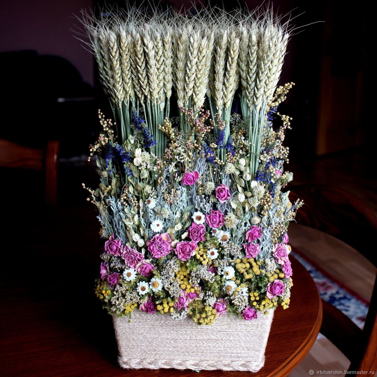 Сухоцветы композиции