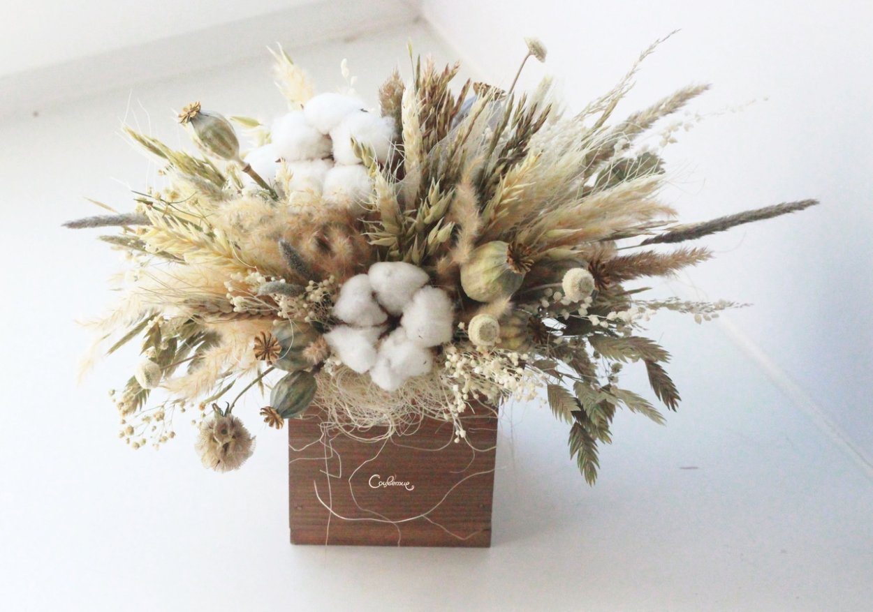 Сухоцветы композиции