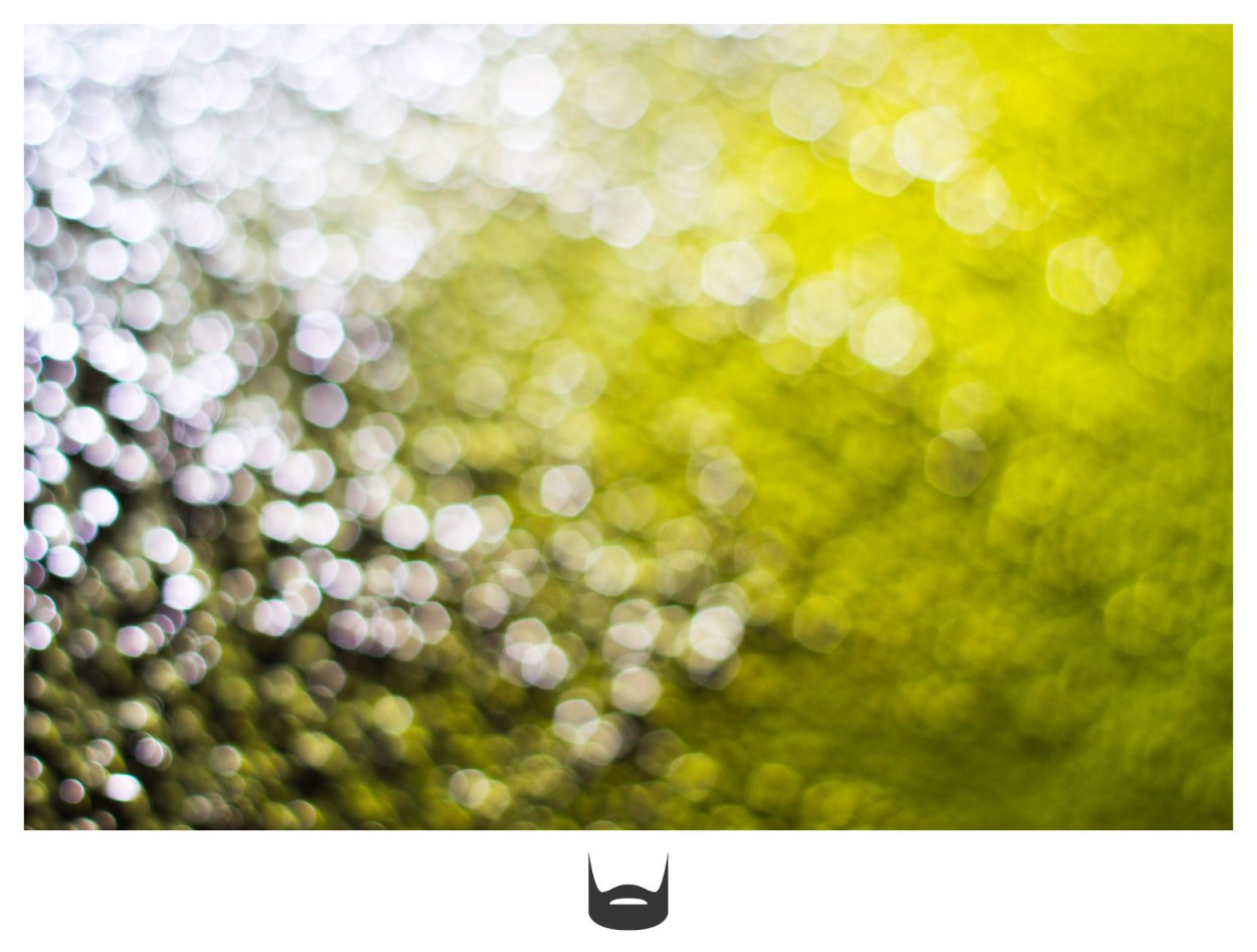 Боке от зелени