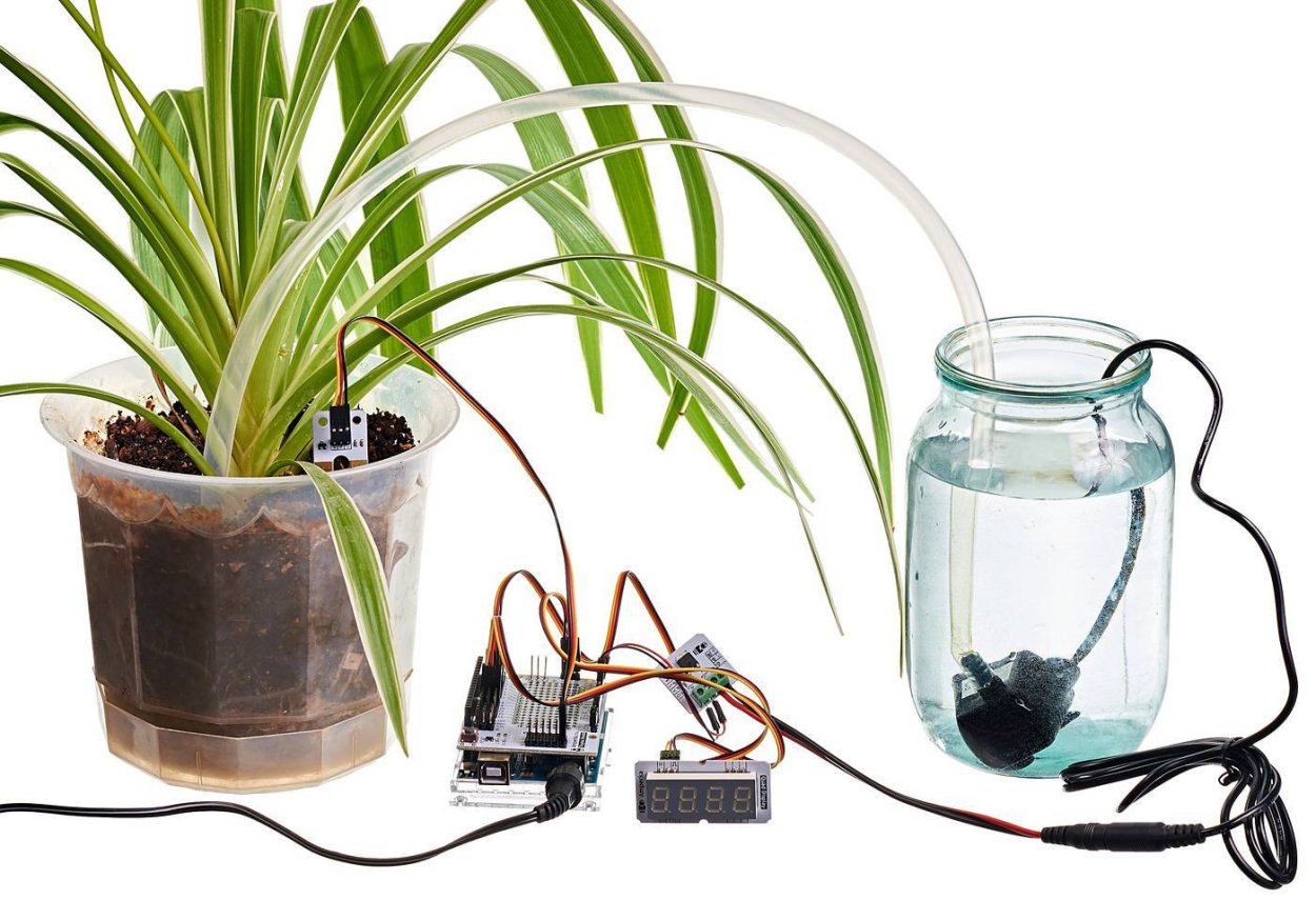 Автополив растений на ардуино