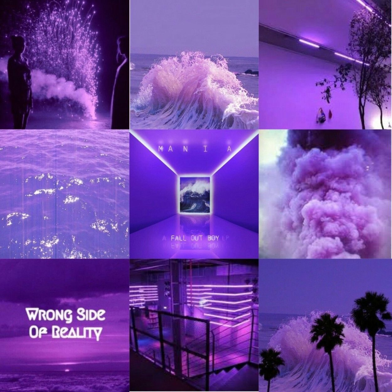 Фиолетовая Эстетика коллаж