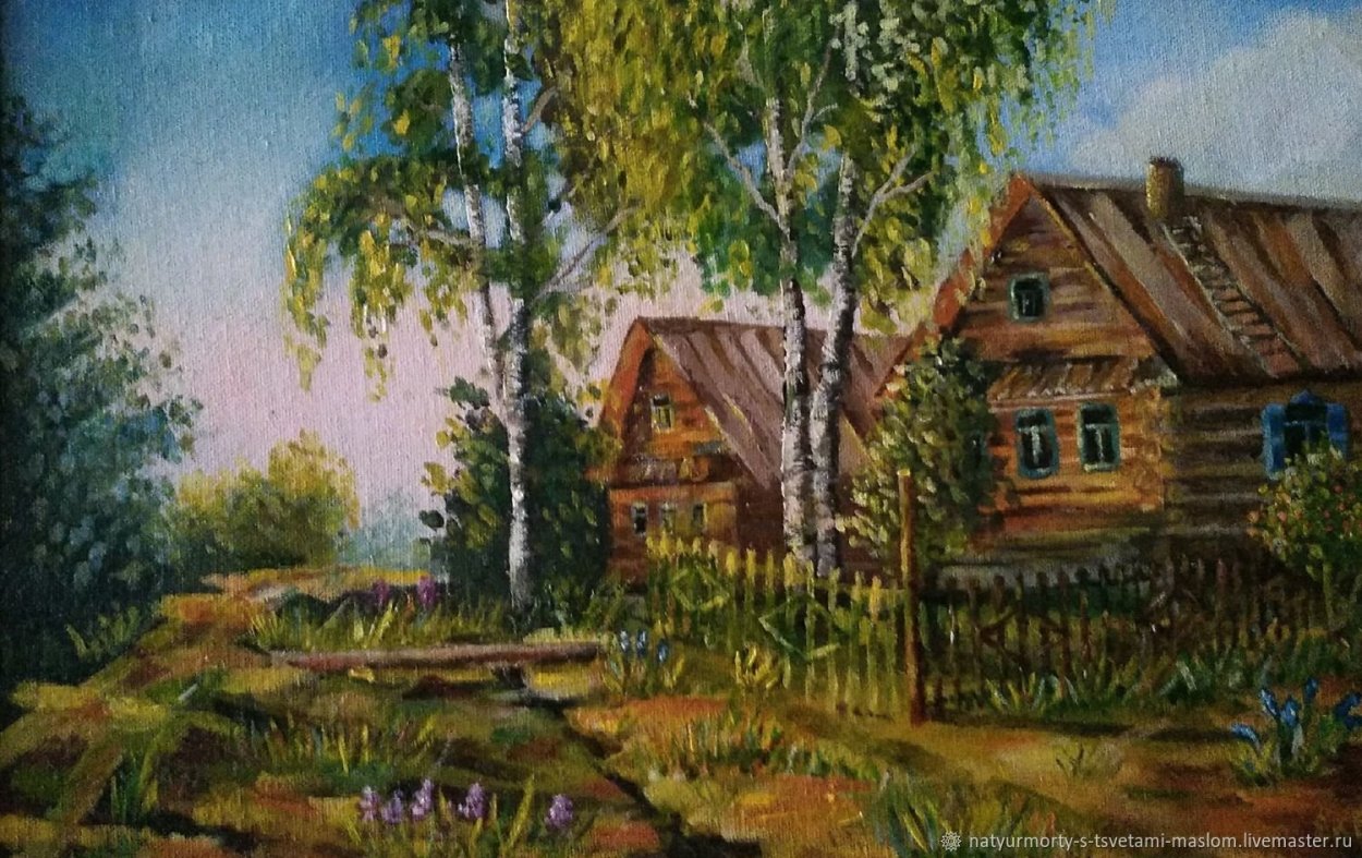 Домик с березами