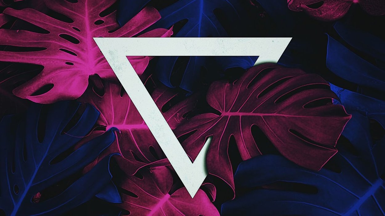 Листья неон обои