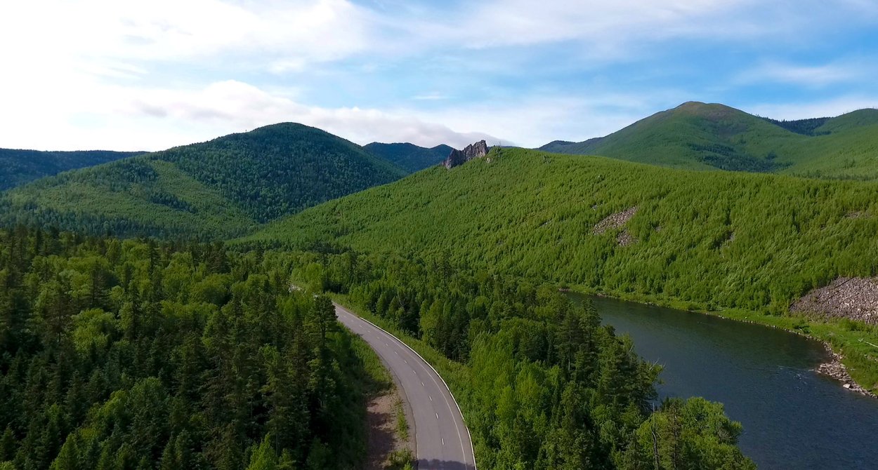 Хабаровский край сопки Тайга