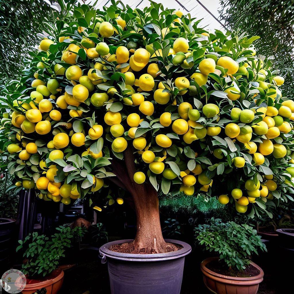 Растение домашнее лимонное дерево