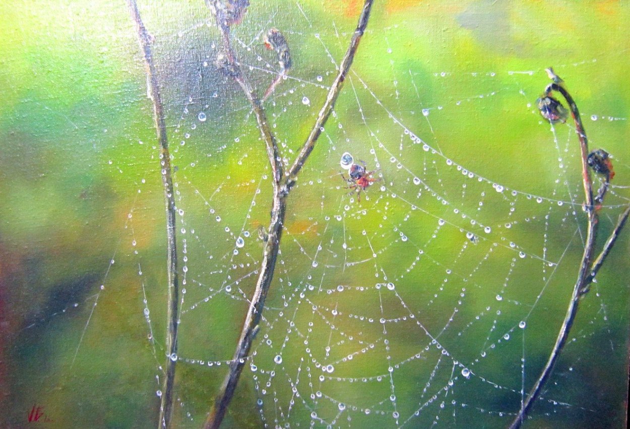 Паутина на картинах художников