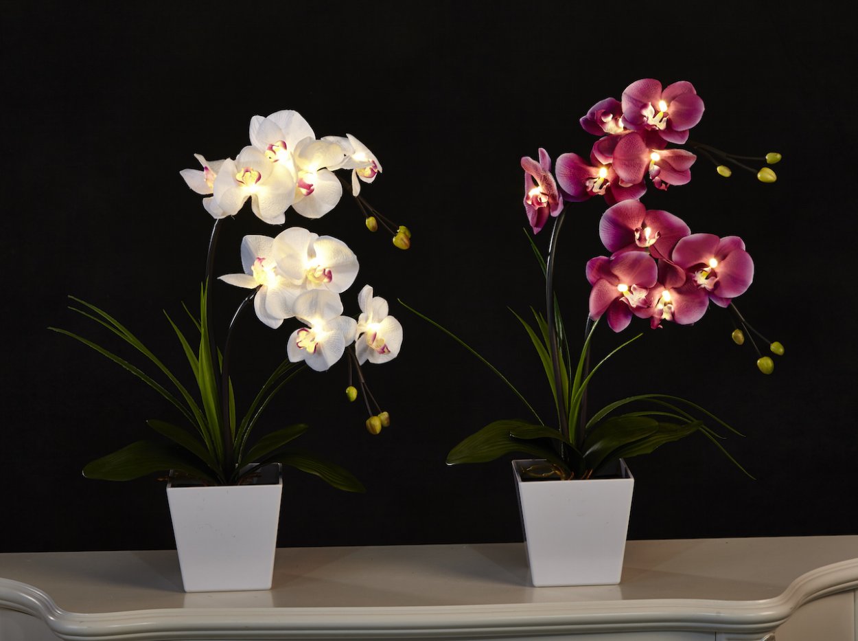 Светильник Орхидея в горшке