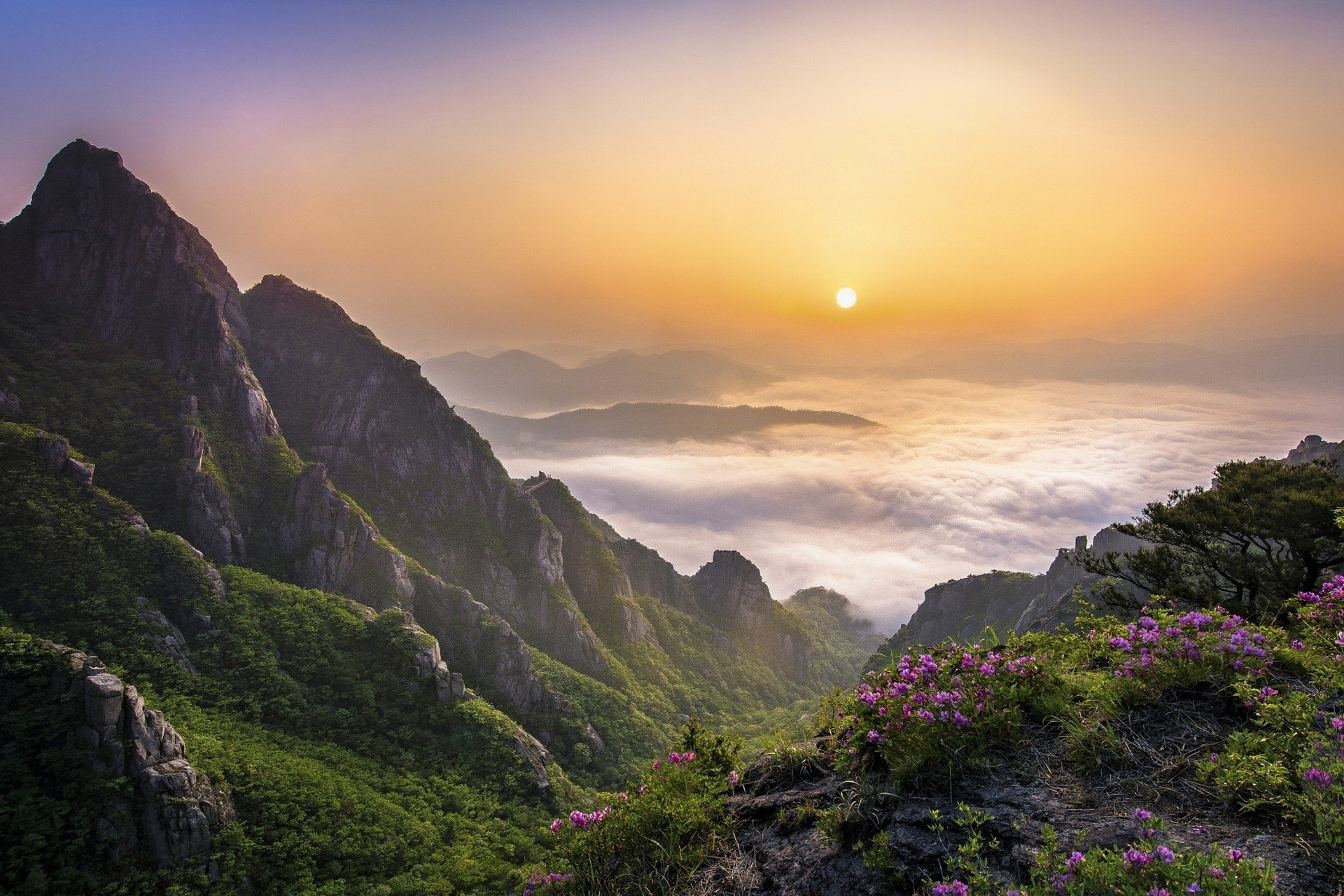 Beautiful scenes. Южная Корея национальный парк "горы Пукхансан". Южная Корея ландшафт горы. Гора Чирисан. Национальный парк Сораксан Южная Корея.