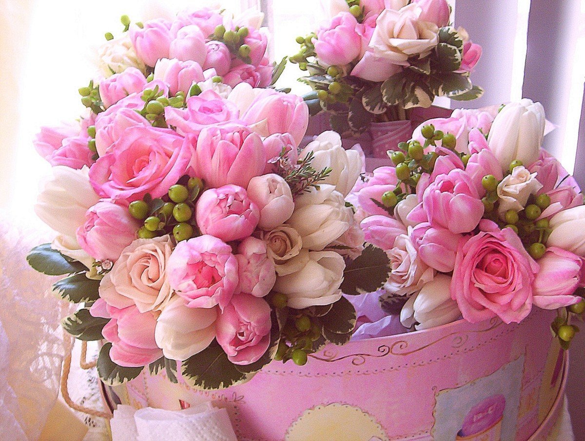 Очень красивые цветы с днем рождения - 69 фото