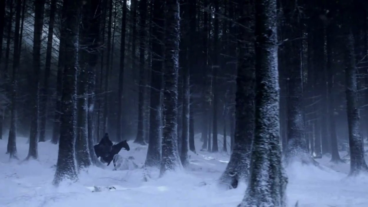 Страшный зимний лес