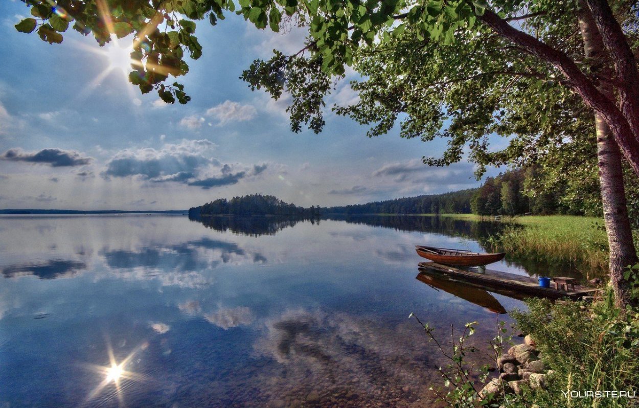 Финляндия лето озеро