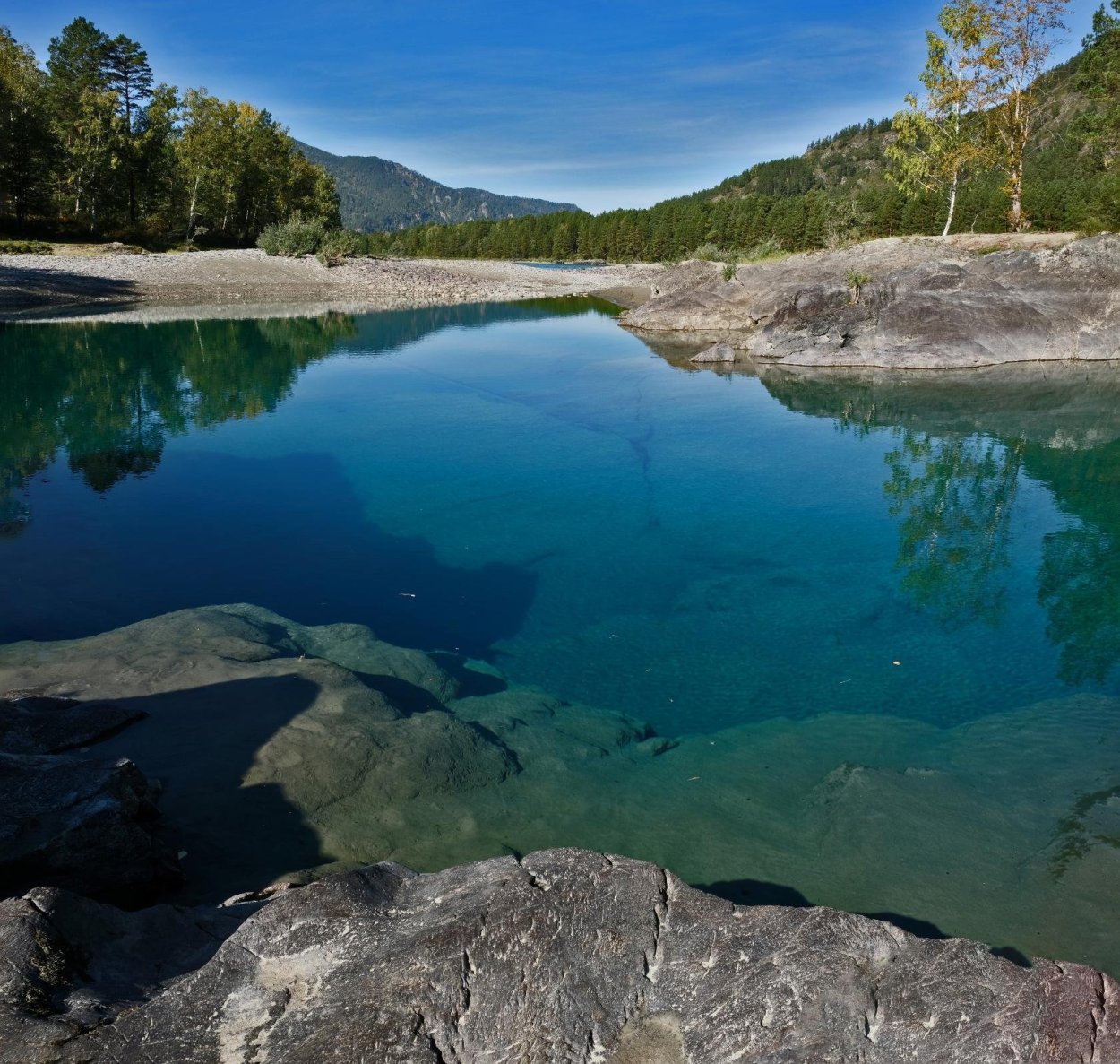 Голубые озера горный Алтай