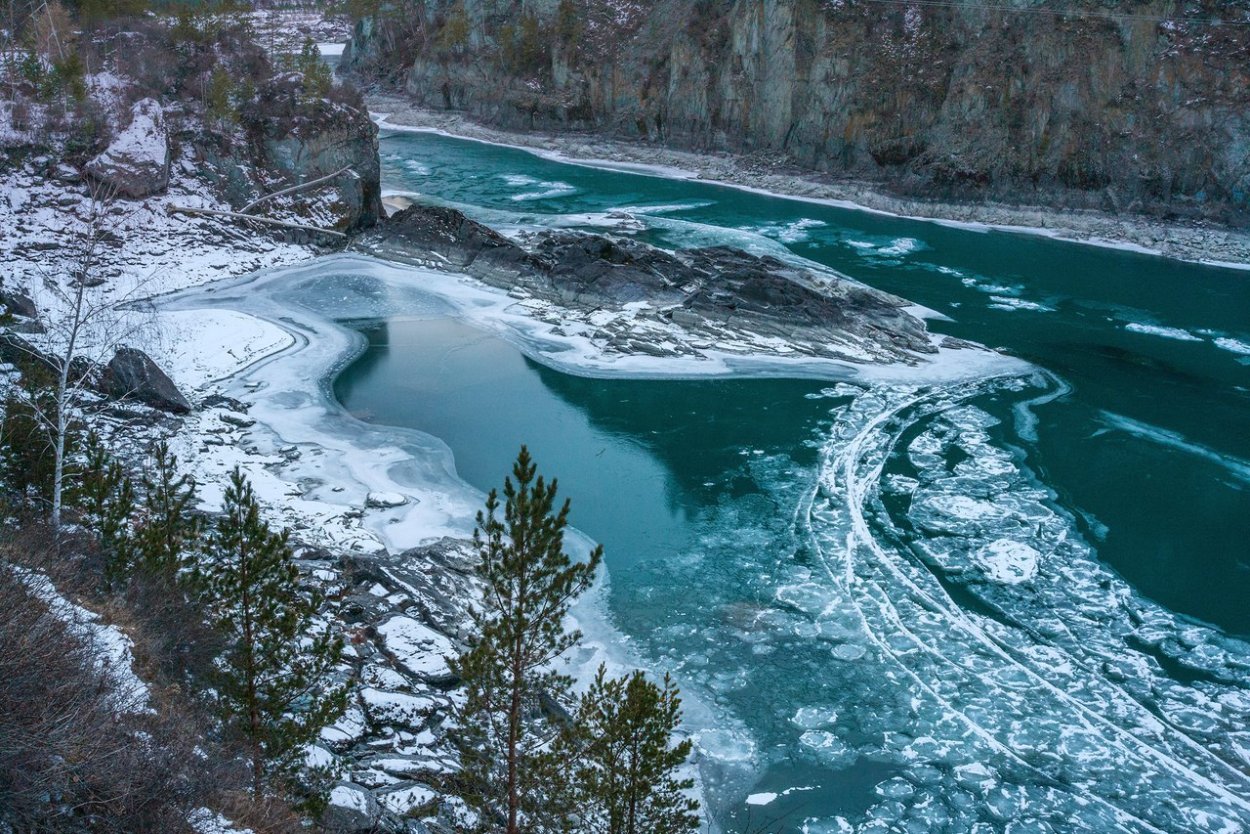 Река голубая Катунь