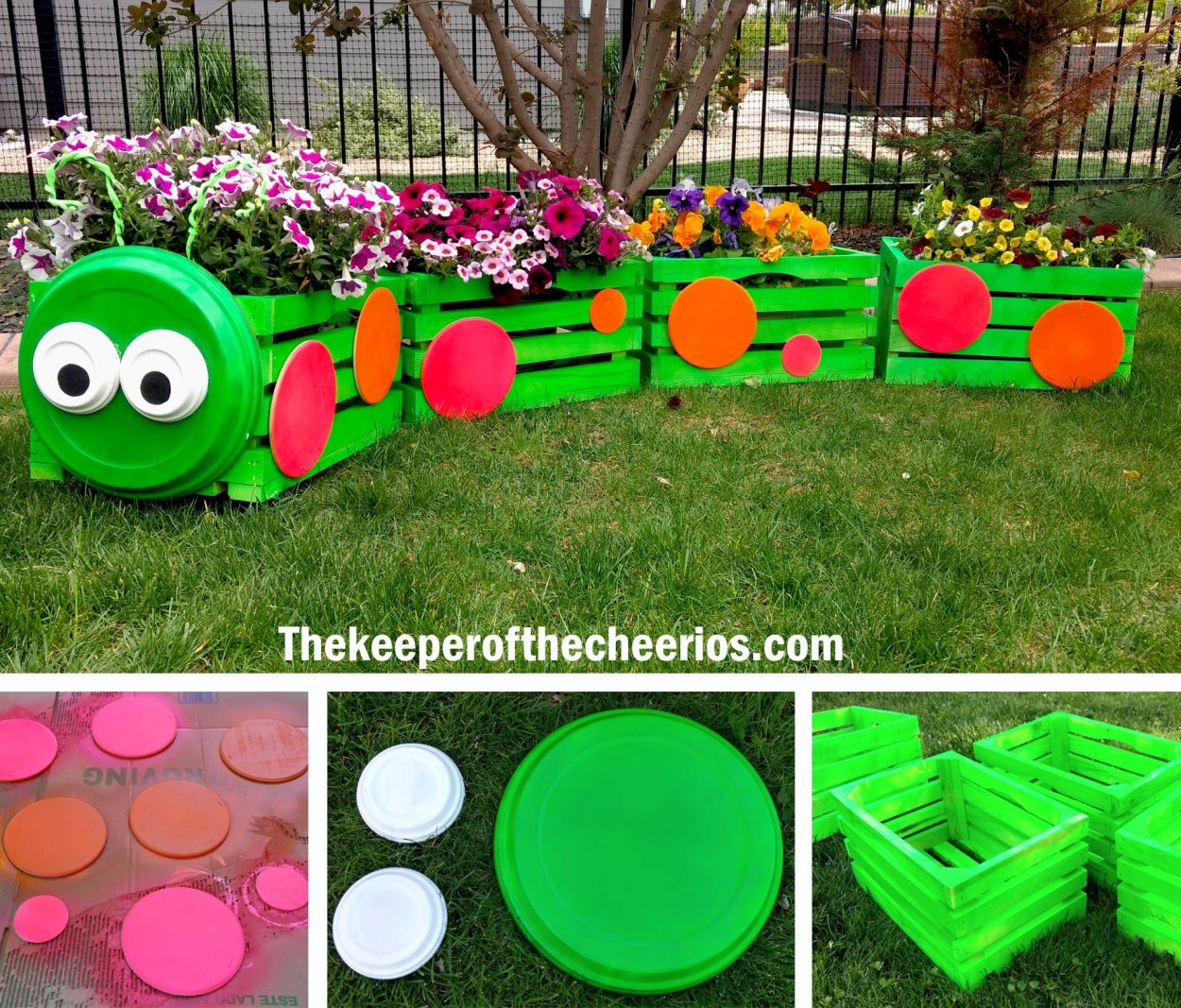 Клумба паровозик