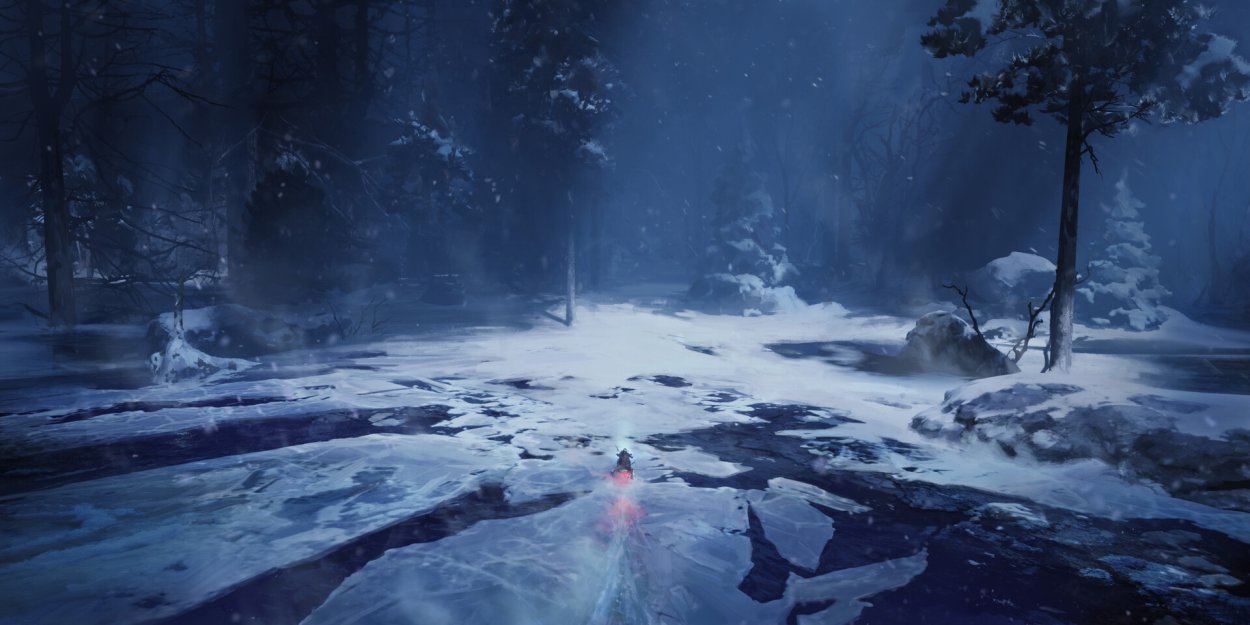 Снежная атмосфера обои