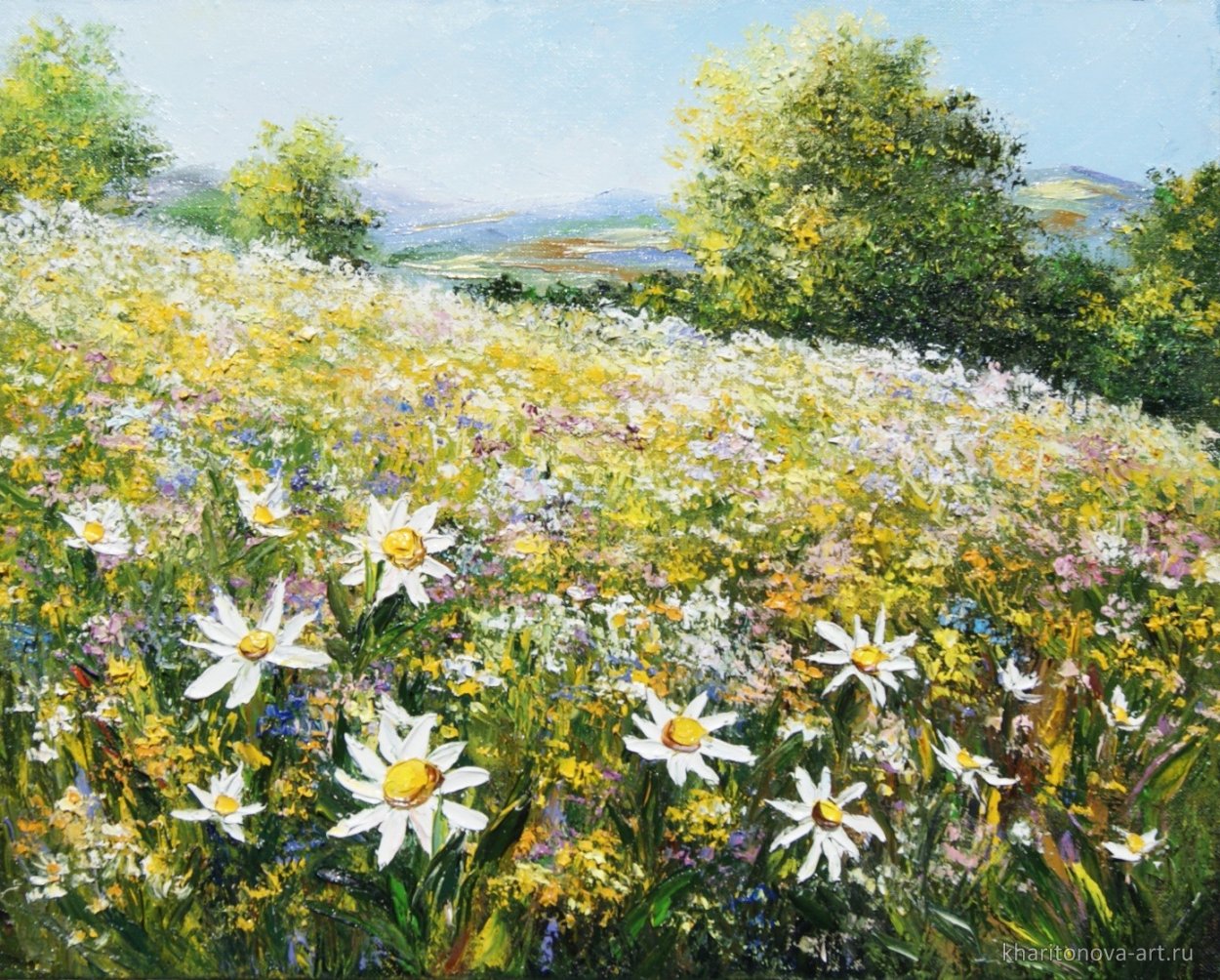 Поленов художник поле ромашек