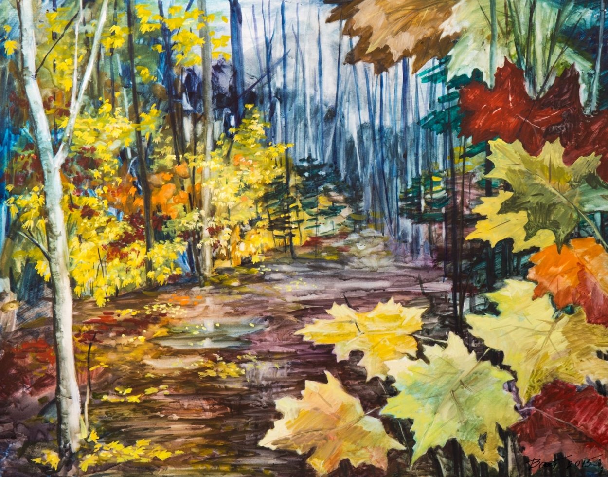 Осенний листопад в живописи