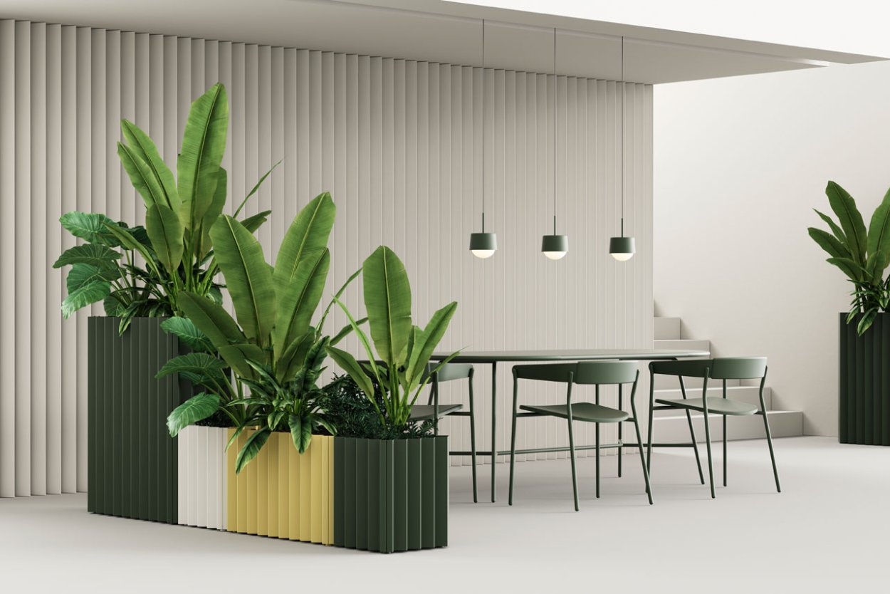 Цветы в интерьере офиса