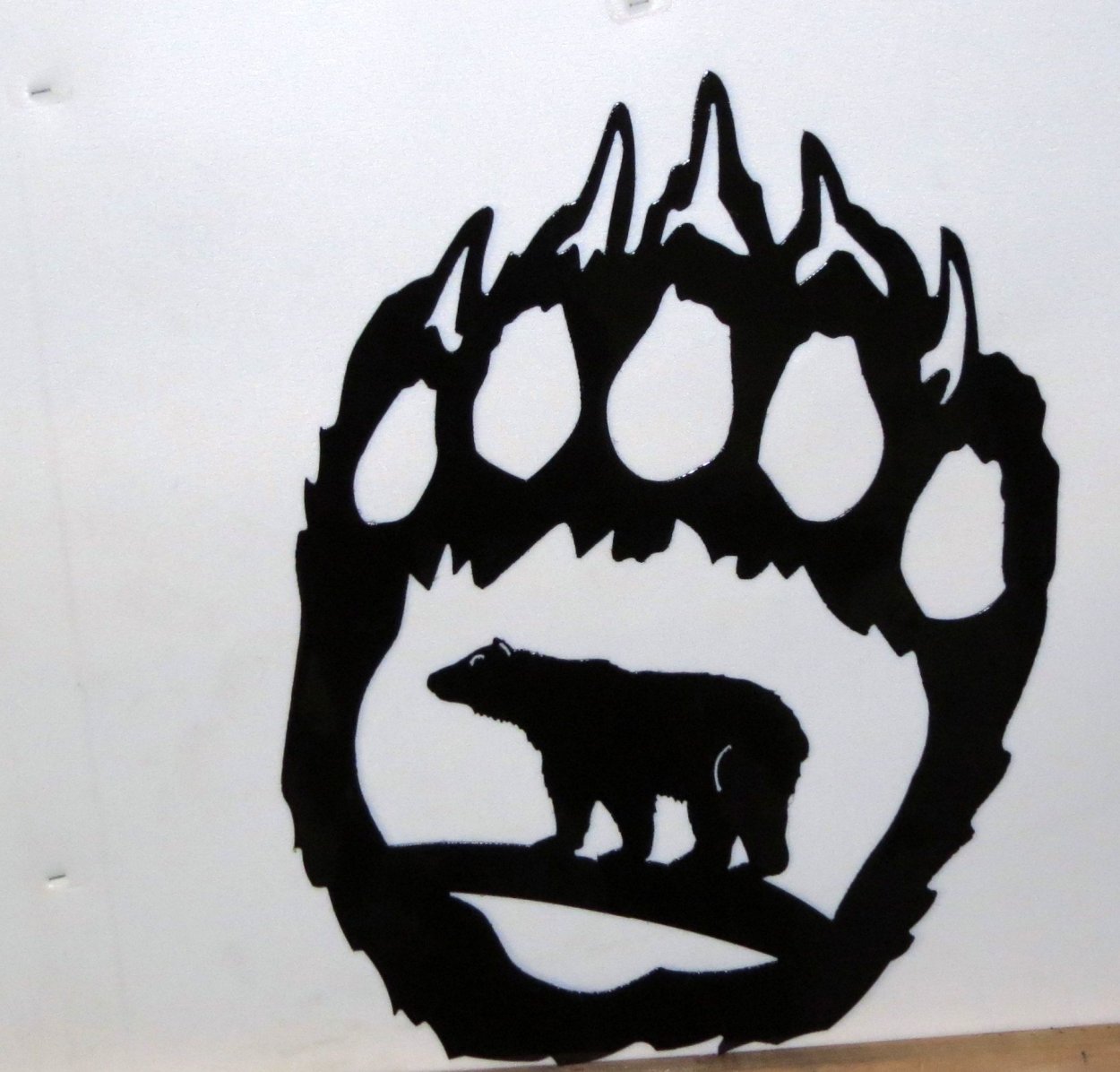 Медвежья лапа трафарет