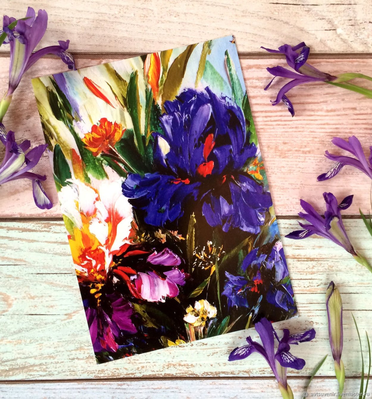 Открытки с ирисами
