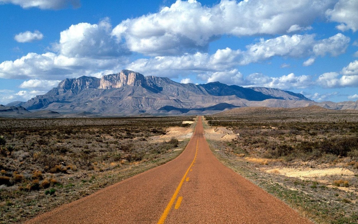 Дорога в штат Техас