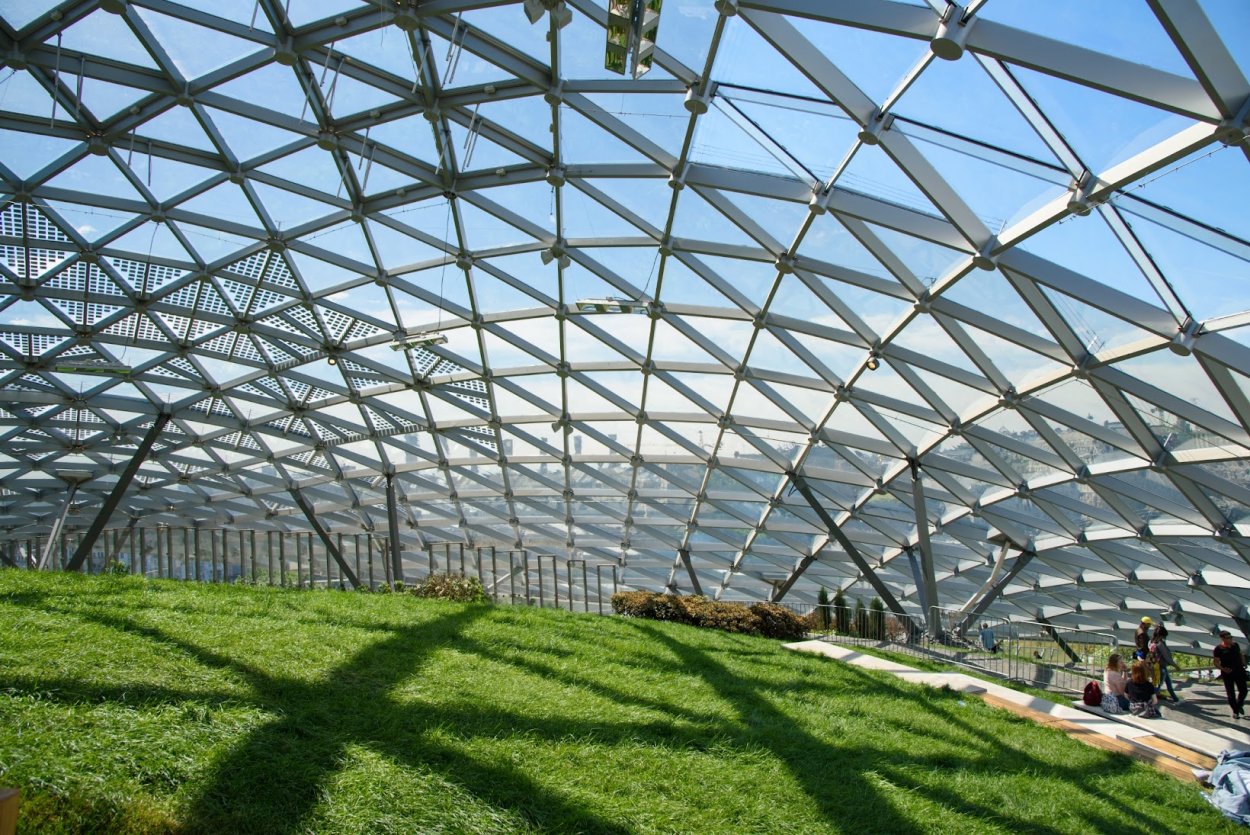 Парк Зарядье стеклянный купол