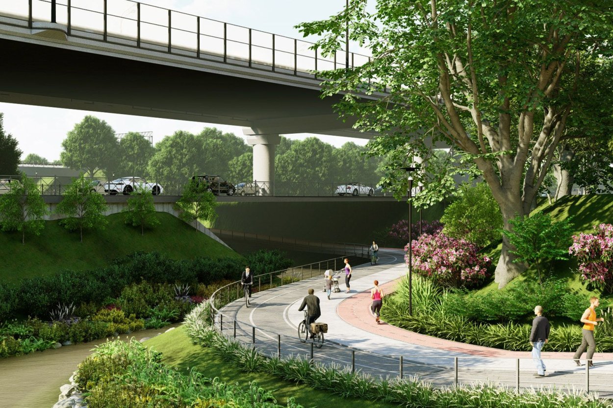 Велопешеходный мост МЦК Яуза Ботанический сад