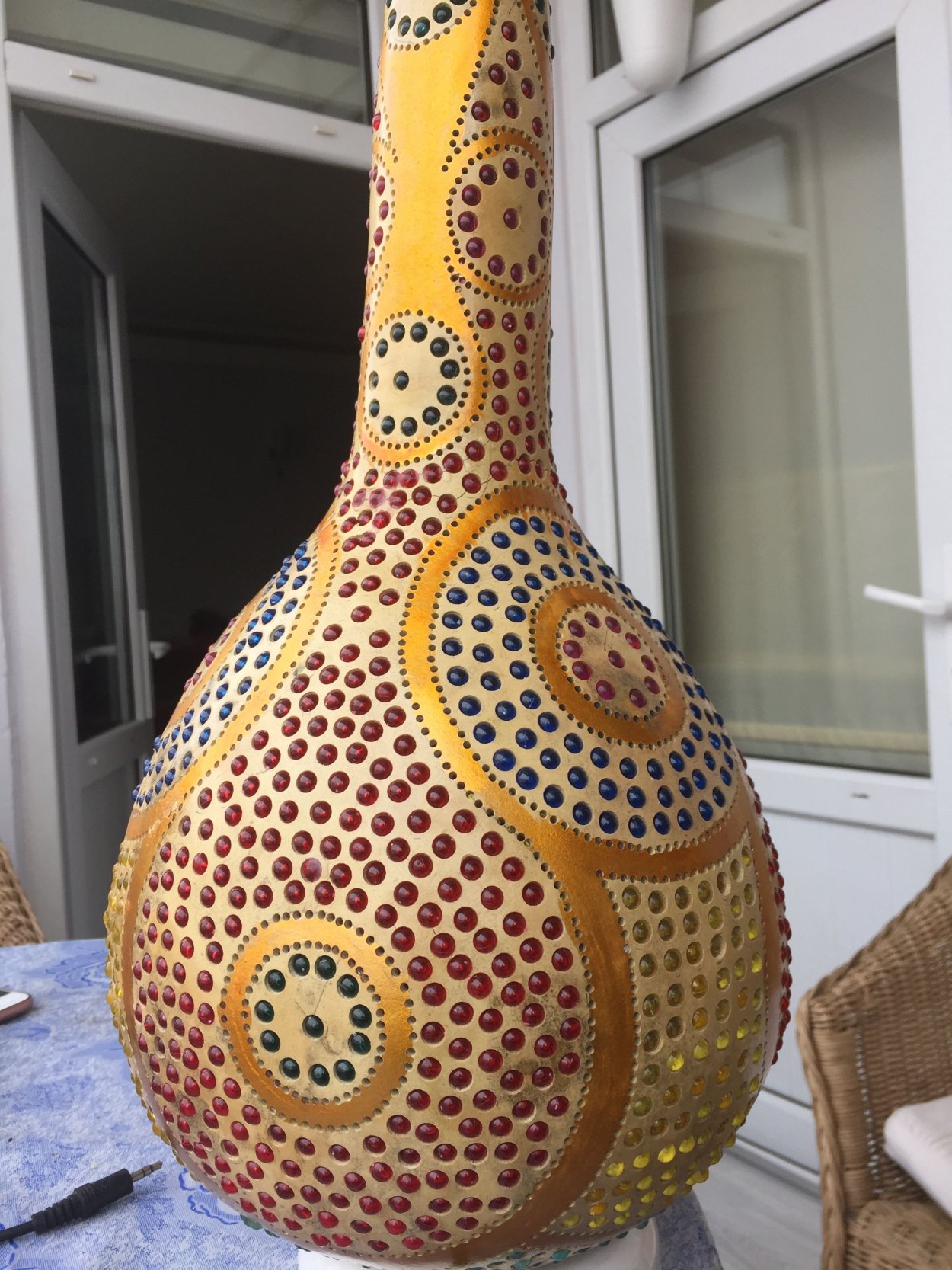 Ваза из тыквы Расписная