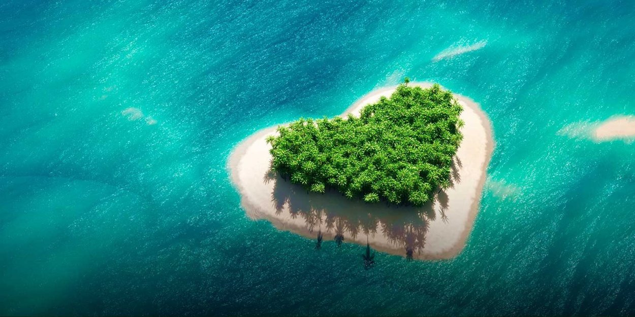 Море остров сердце