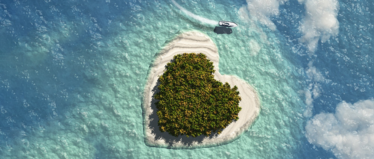 Мальдивы остров сердце