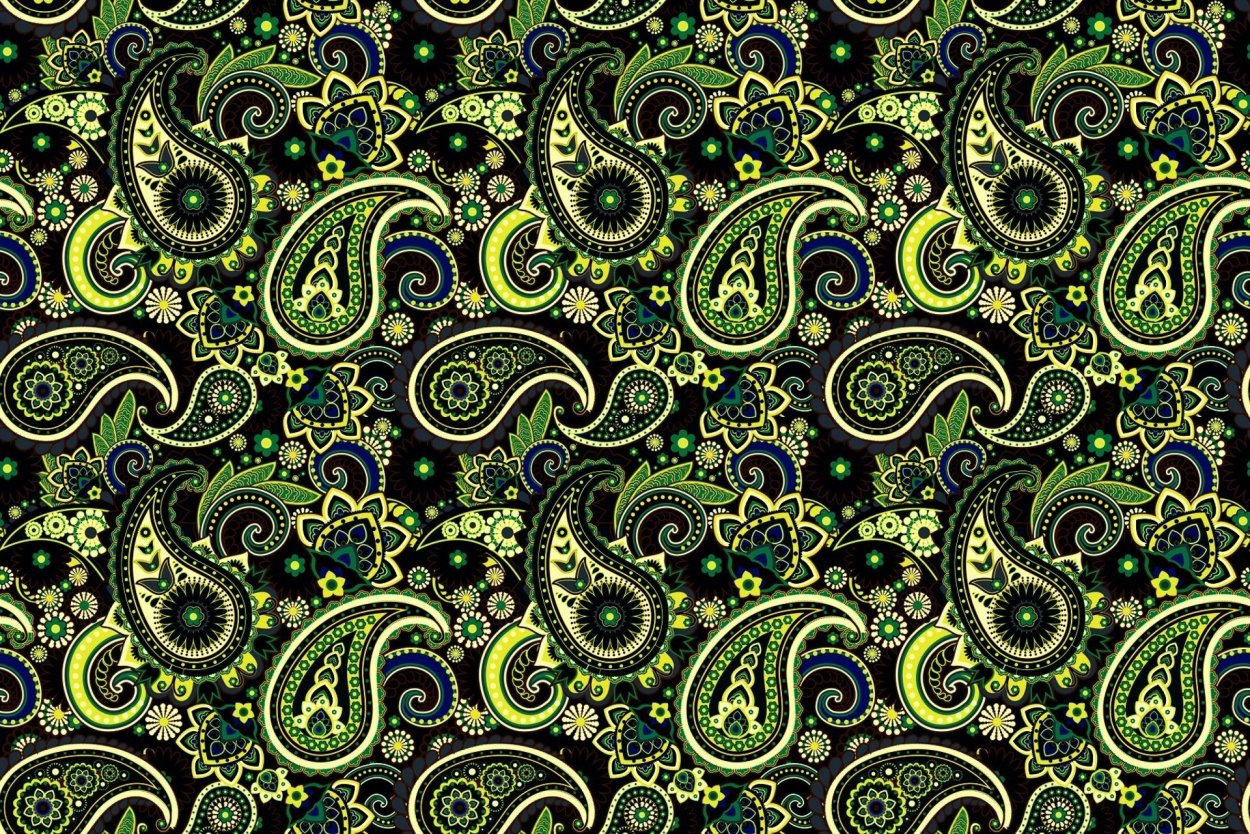 Индийский орнамент огурец пейсли