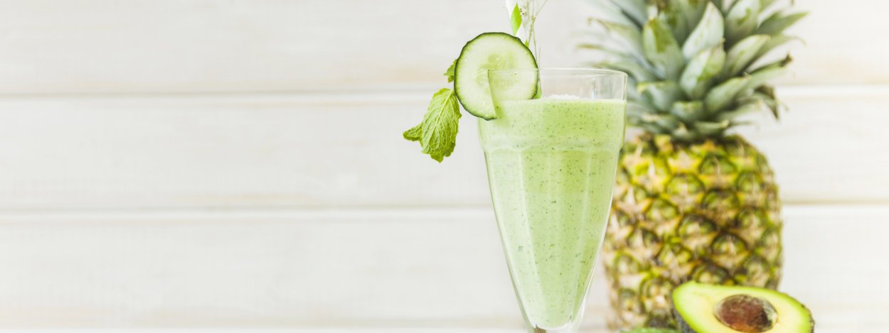 Смузи киви ананас огурец