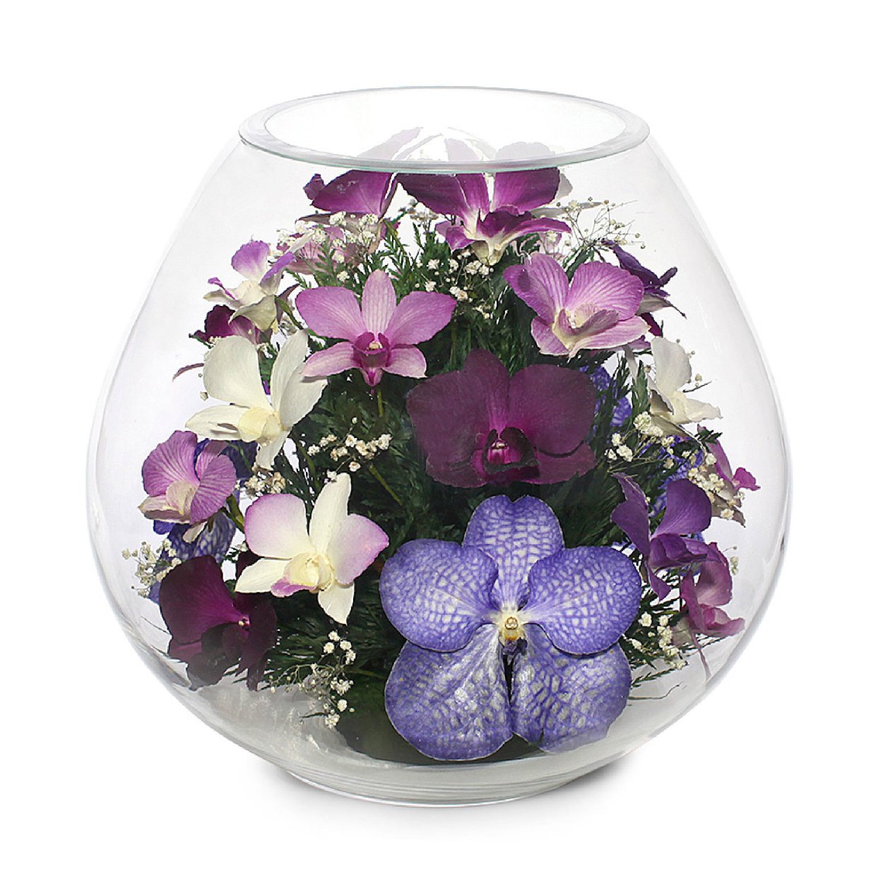 Цветочная композиция в вакууме