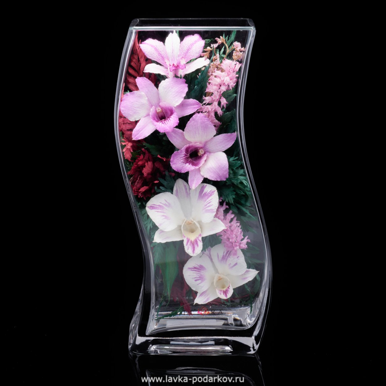 Сувенир цветок в стекле