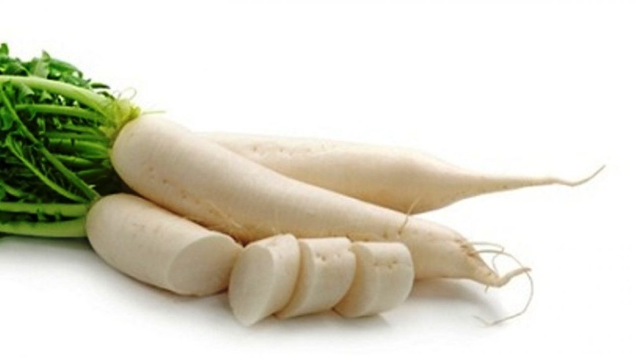 Дайкон в разрезе