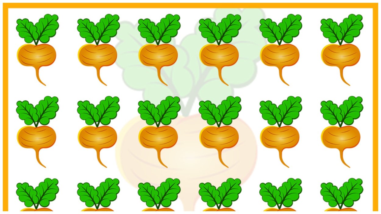 Счетный материал овощи и фрукты