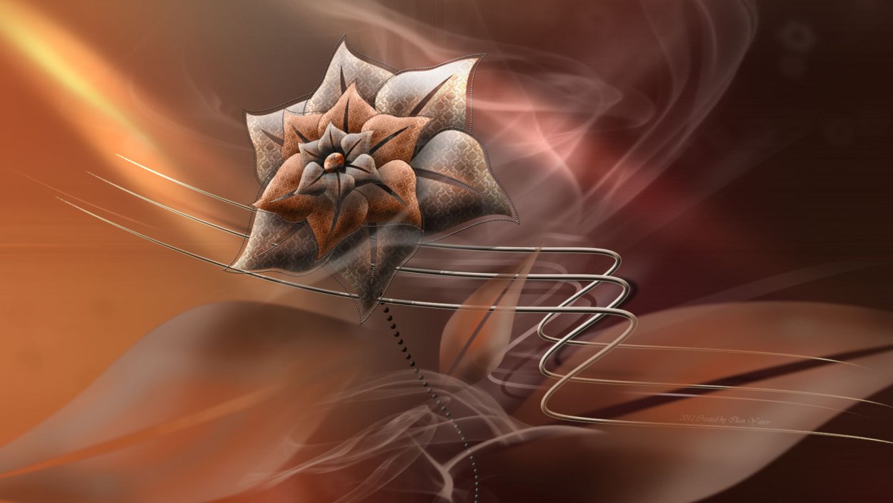 Абстракция в коричневых тонах