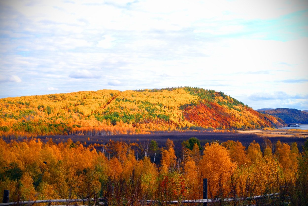 Хабаровский край сопки осенью