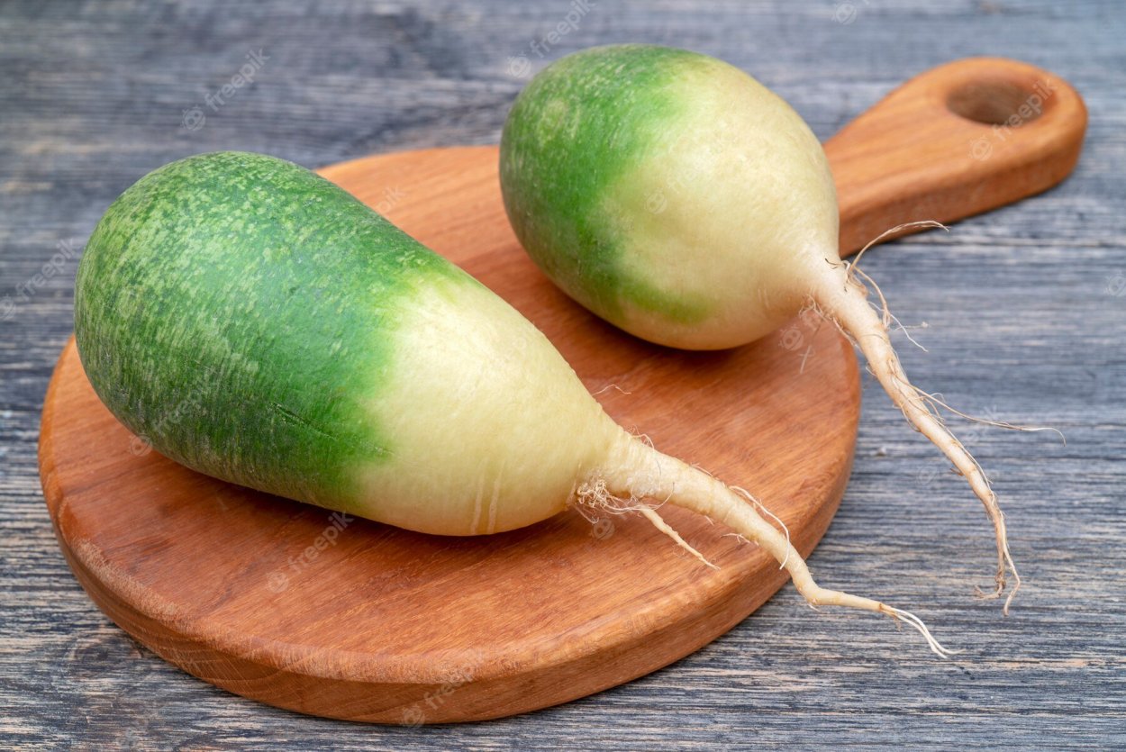 Редька зеленая фасованная, подложка