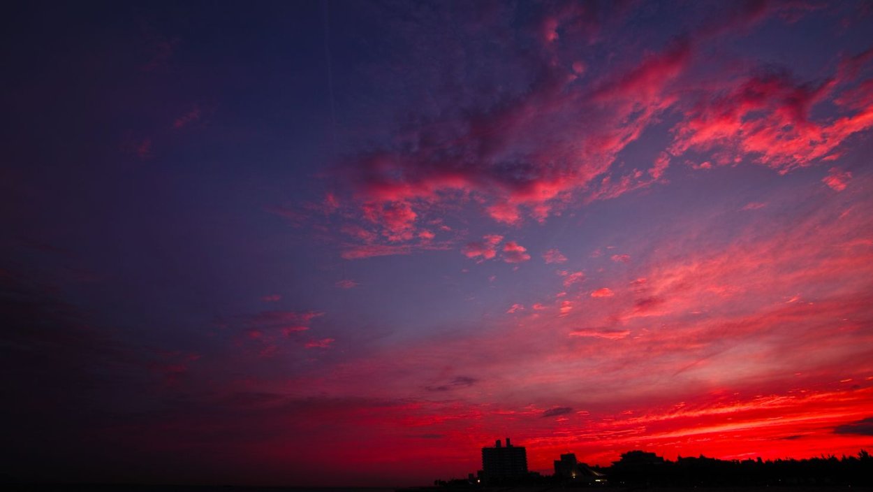 Розовое небо