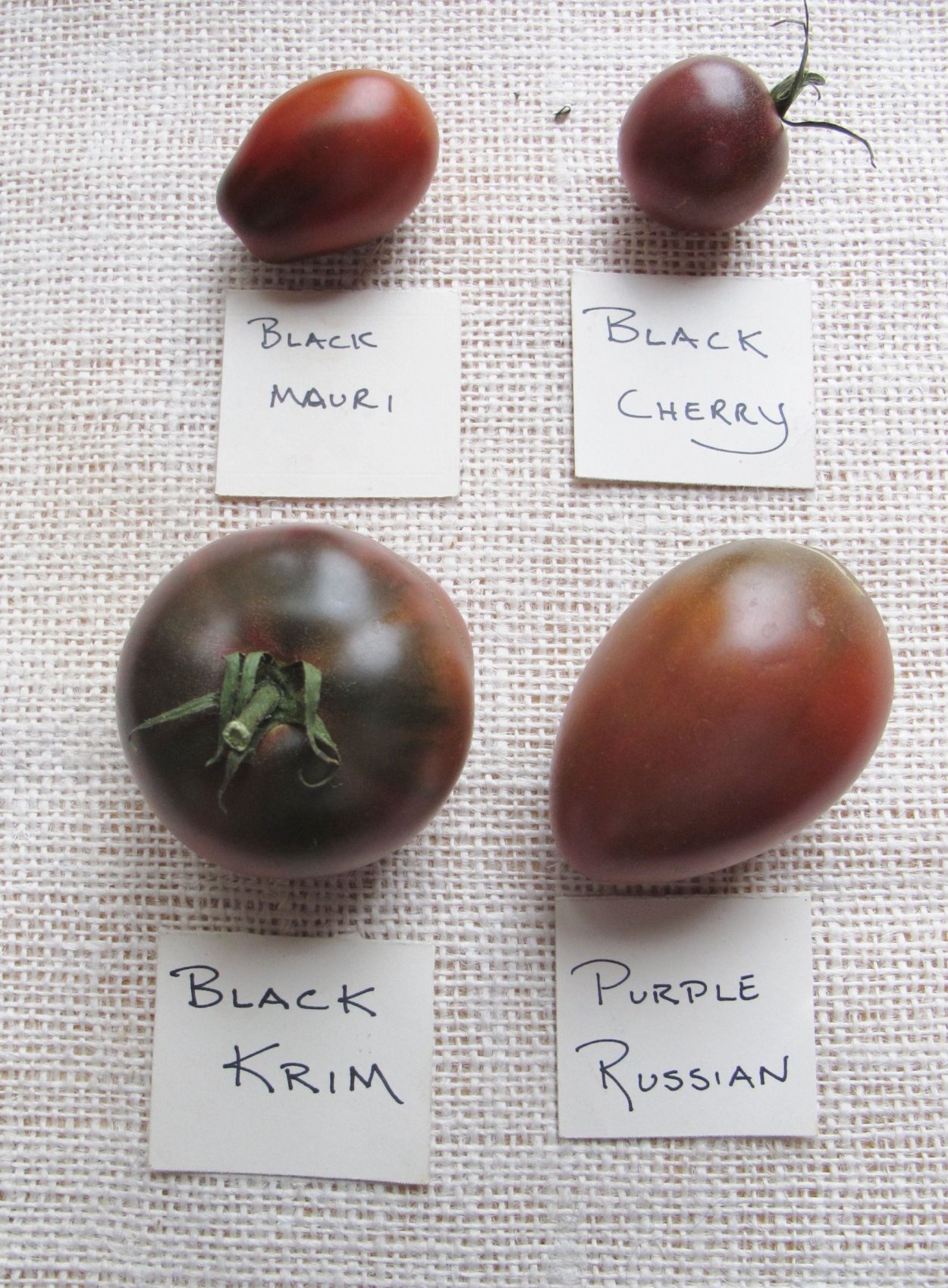 Томат темные некрупные