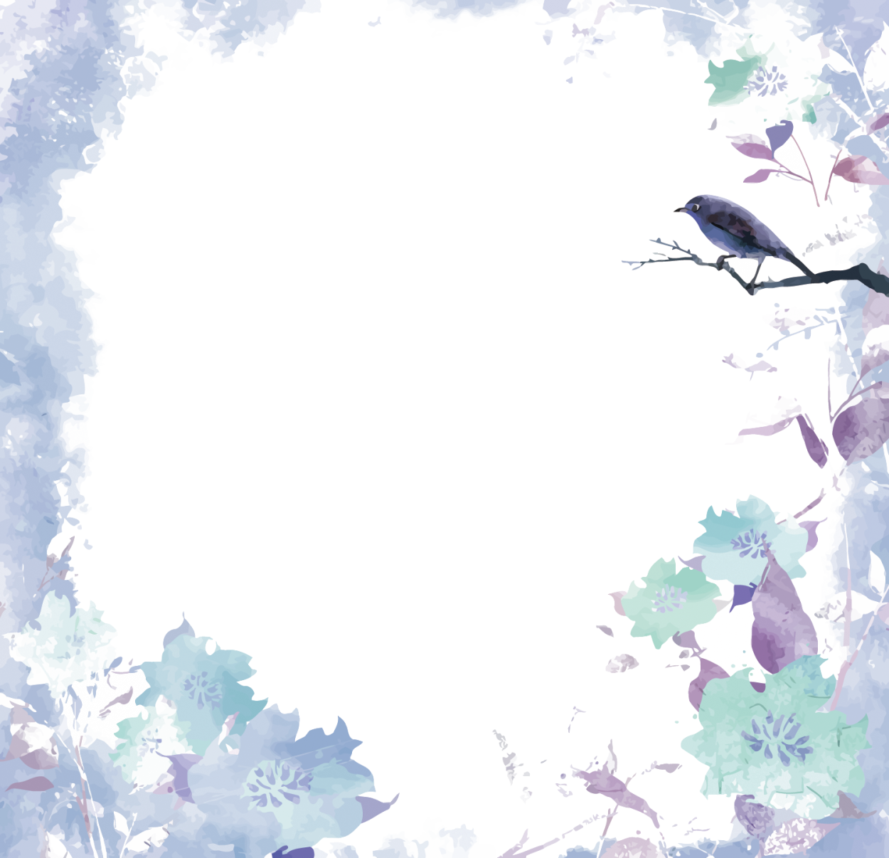 Акварельная рамочка