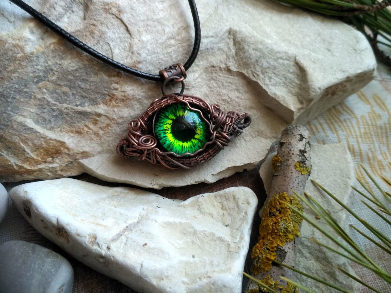 Кулон лэмпворк глаз дракона
