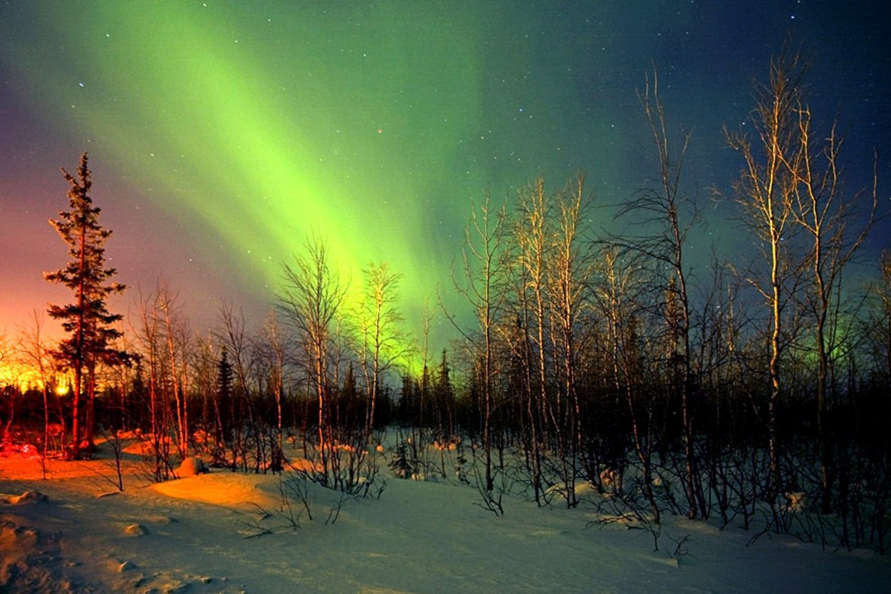 Ненецкий автономный округ Северное сияние