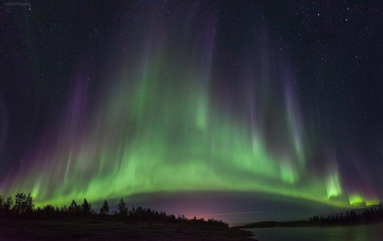 Салехард Северное сияние