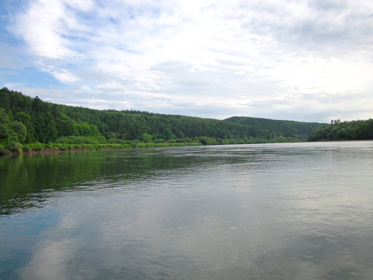 Чулым река в Новобирилюссах
